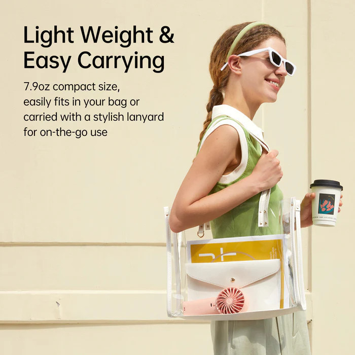 Quạt cầm tay mini Jisulife Life 4 ABS 5 cấp độ gió 3600mAh/5000mAh - Sử dụng liên tục 12h - Chính hãng - BH 12 tháng | BigBuy360 - bigbuy360.vn