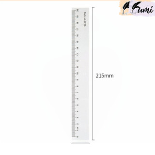 Thước kẻ Deli 20cm trong suốt 6220 K158 - Thước nhựa PS bền, chống trầy xước.