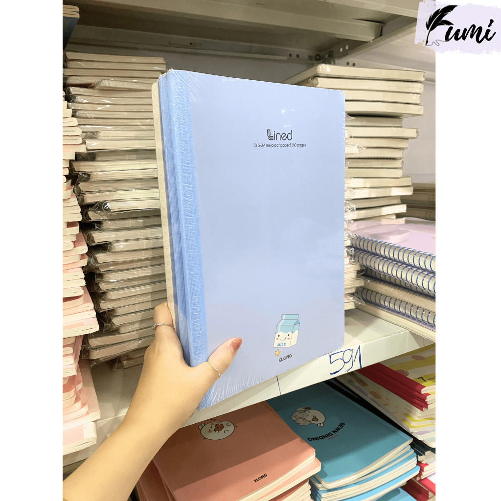 [NGUYÊN LỐC] Vở may dán gáy A4 giấy kẻ ngang KLONG nhiều loại trang giấy, vở viết 58-100gsm