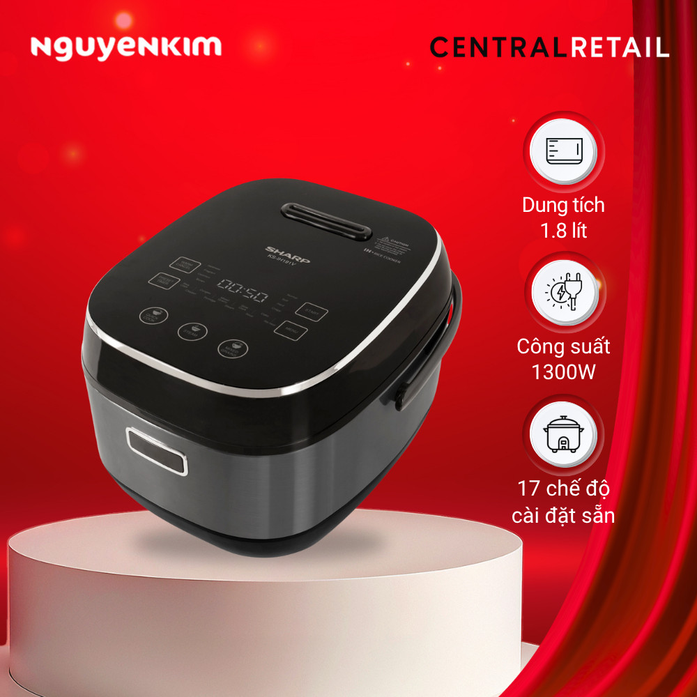 Nồi cơm điện cao tần Sharp 1.8 lít KS-IH191V-BK