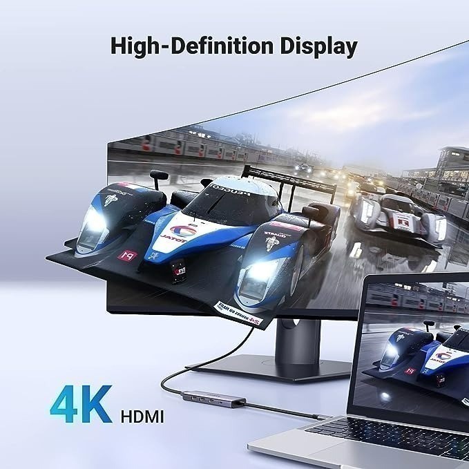 Hub chuyển đổi Type C Ugreen 5 in 1 | Vỏ nhôm cao cấp | Truyền tải nhanh chóng | BH 18 tháng 1 đổi 1 | 15596 15597 15495 | BigBuy360 - bigbuy360.vn