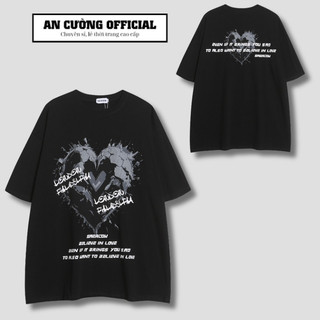 Áo thun nam unisex form rộng cao cấp tay lỡ cổ tròn chất cotton dày dặn thoáng mát - An Cường Official 107