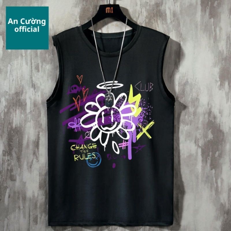 Áo ba lỗ nam unisex sát nách nam áo tanktop thể thao vải thun lạnh co dãn 4 chiều  131 -ancuong.offi