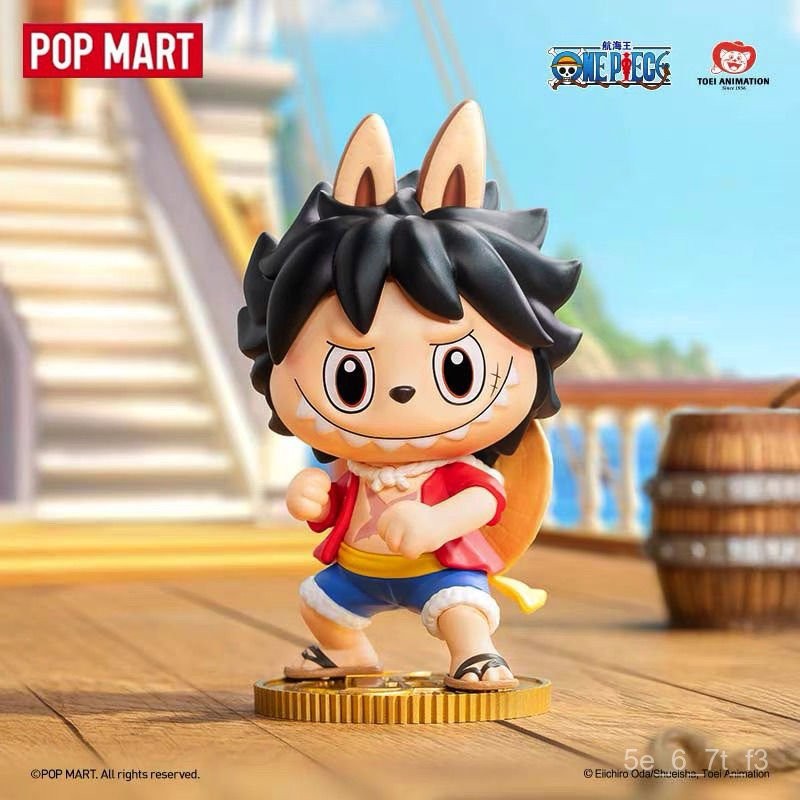POPMART Bong Bóng Mart THE MONSTERS×Mô Hình Nhân Vật Dòng One Piece LABUBU Hộp mù Labubu