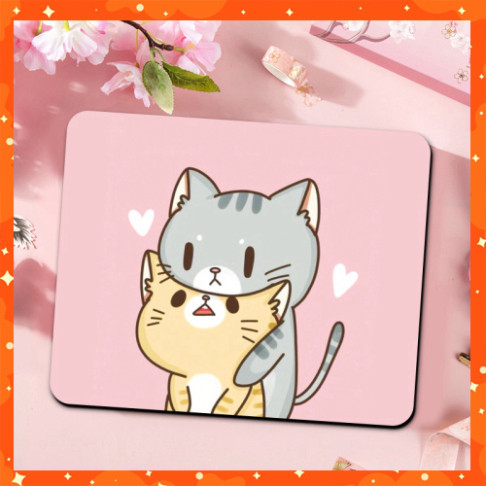 Miếng Lót Chuột Hình Thú Dễ Thương Chữ Nhật Đa Dạng Mẫu Mới, In Chất Lượng Cao
