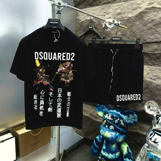  Bộ Quần Áo Dsquared2 Samurai Kiếm Sĩ Phối Quần DSq basic Dành cho Nam Nữ chất liệu Cotton New  B02  