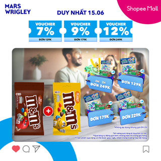 Combo 2 gói kẹo Sô Cô La Sữa & Đậu Phộng M&M's gói 180g