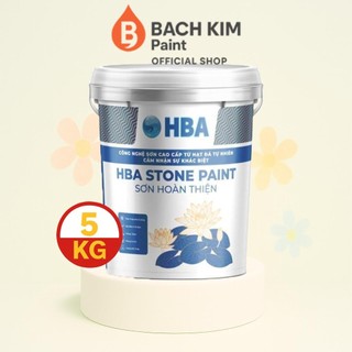 5KG - Sơn Đá HBA Decorative Granite ADG – Sơn Giả Đá Nội Ngoại Thất – Bền Màu, Chống Thấm, Hiệu Ứng Đá Tự Nhiên