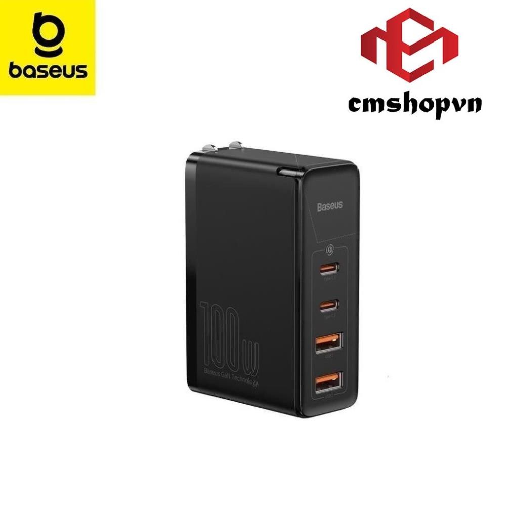 Sạc Nhanh Baseus Gan 2 Pro 100W 4 Cổng(2 USB Type-C Và 2 USB) Sạc Nhanh QC3.0 QC4.0 Cho Laptop, Tabl