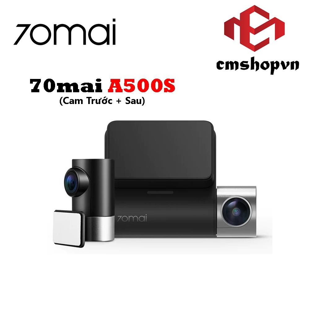 Camera hành trình 70mai Pro Plus+ A500S ghi hình 2.7K, 2 mắt quay trước sau, bản Quốc tế chính hãng