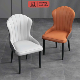 Ghế ăn Mussel Aven Furniture nhập khẩu nguyên chiếc bọc da Pu, chân sắt sơn tĩnh điện sang trọng