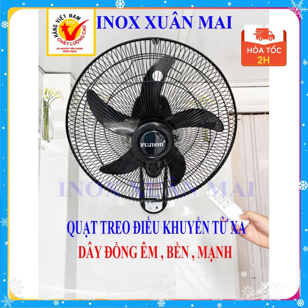 Quạt Treo Tường Cao Cấp, Nhựa Tốt , Siêu bền - Inox Xuân Mai