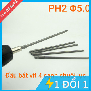 Đầu bắt vít 4 cạnh PH2 chuôi lục