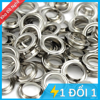 Khoen Ore Mắt Cáo Túi 100 Cặp Kèm Long Đền - Size 4-14mm, Dùng Cho Quần Áo/Túi Xách/Bấm Vải/Bạt