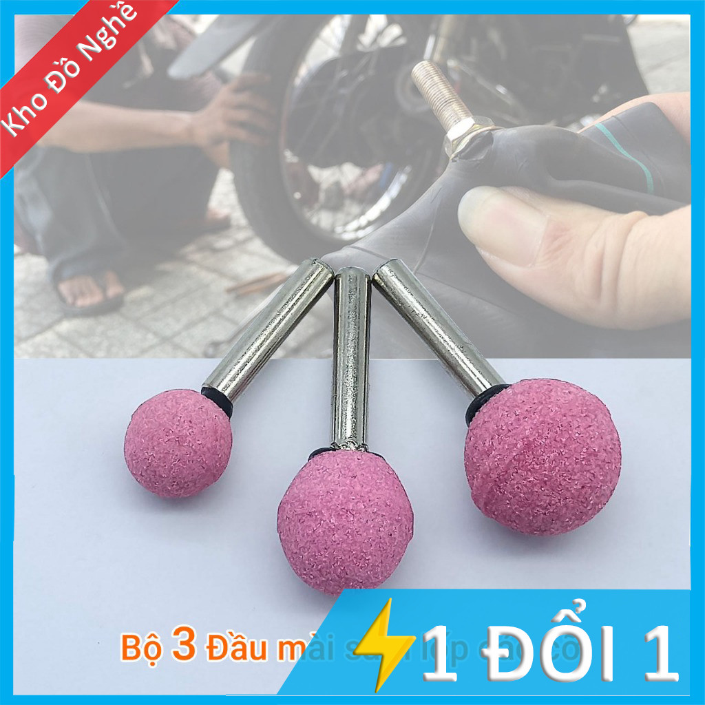 Mũi đá mài đầu bi cốt 6 ly, Đầu đá mài săm lốp