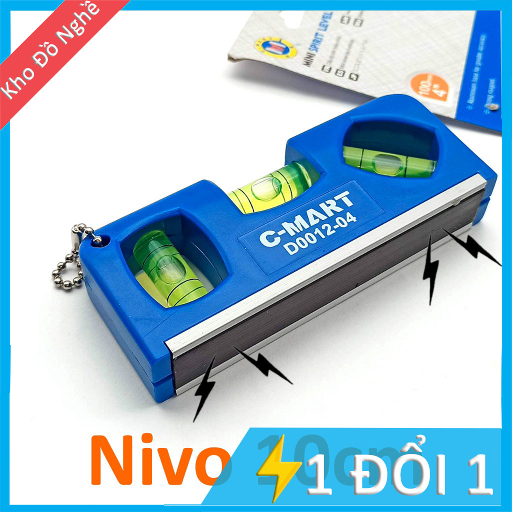 Thước thủy nivo từ 10cm C-Mart D0012-04 gọn nhẹ dễ dàng bỏ túi