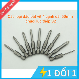 Đầu bắt vít 4 cạnh PH1 chuôi lục