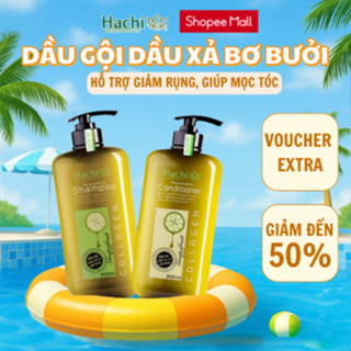 Dầu Gội, Xả thiên nhiên chiết xuất bơ bưởi dành cho tóc gãy rụng Hachi Regenerating