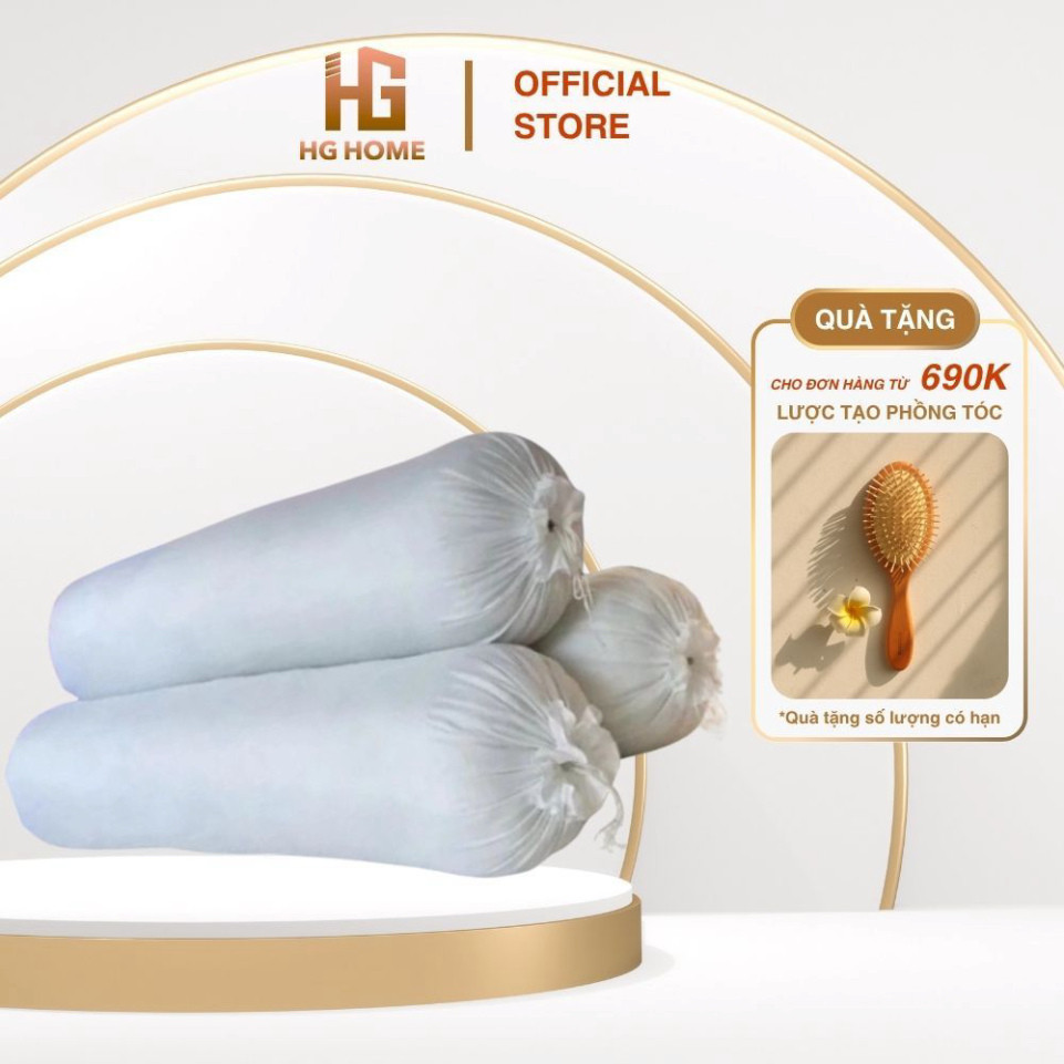 Ruột gối ôm M2T Bedding bông sơ trắng tinh khiết kháng khuẩn