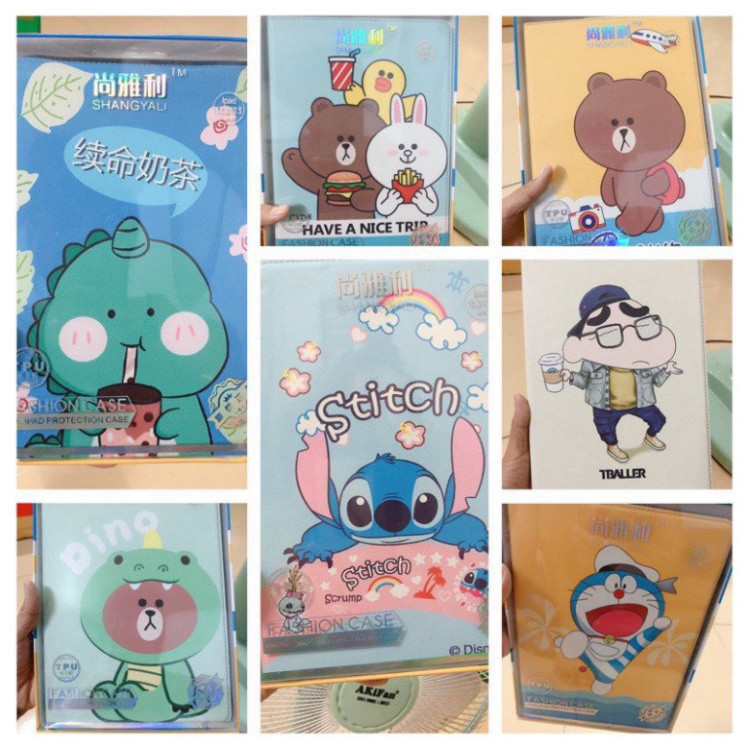 [ hoả tốc ] [tab s6 P610-P615-P613-P619 ]Bao da Hoạt Hình Samsung Galaxy Tab S6 Lite 10.4 P610 / P61