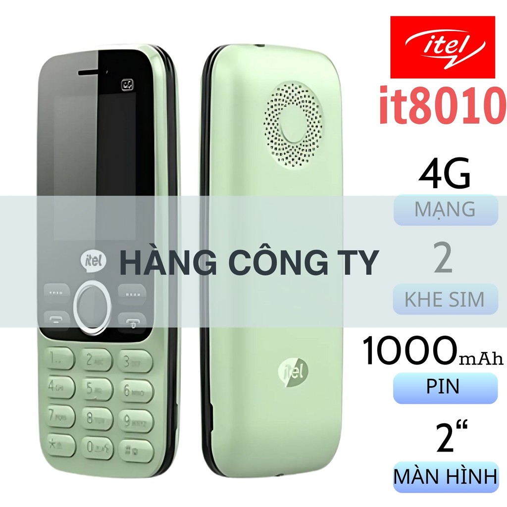[Chính Hãng] Điện thoại di động Itel it8010 2 Sim Mới Fullbox - Hàng Công Ty Bảo Hành 12 Tháng
