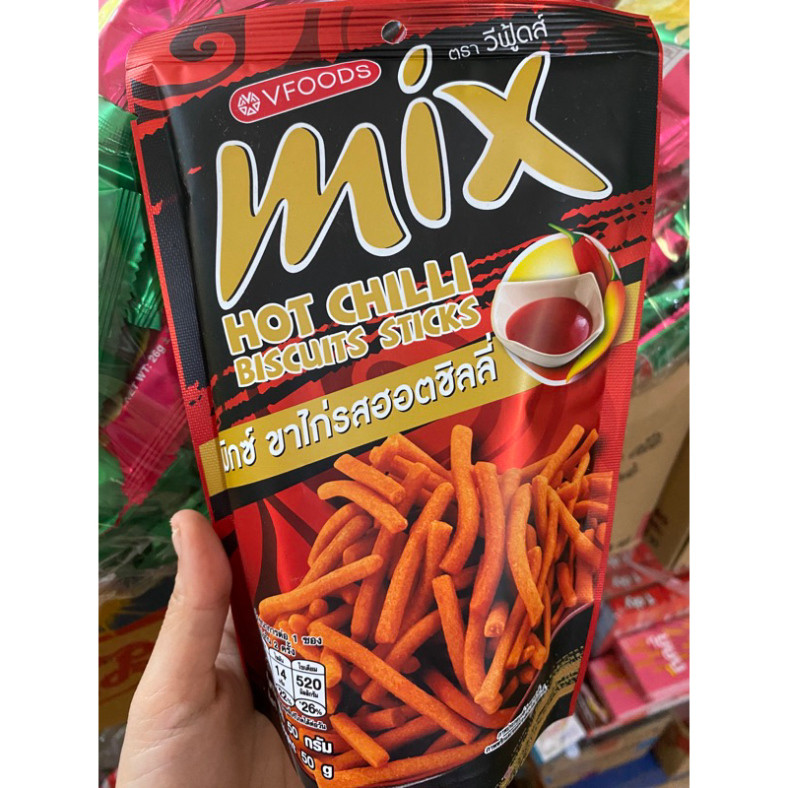 Siêu phẩm Túi Bim Tăm Mix Vfoods Hot Chili 60g