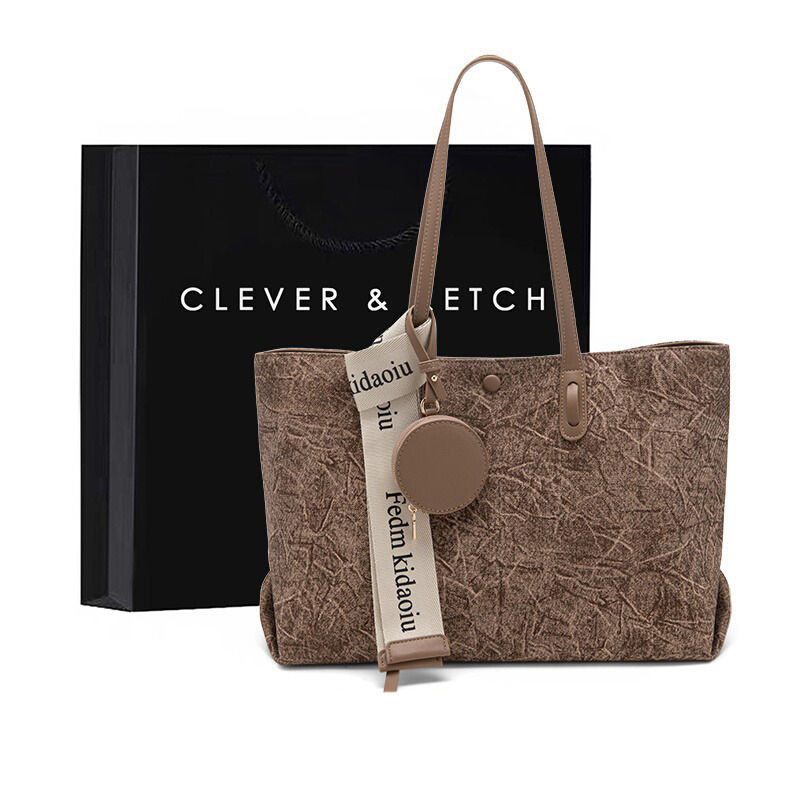 Clever&Ketch Túi Tote Họa Tiết Thời Trang Nữ2025Túi Đeo Vai Đi Lại Kết Cấu Cao Cấp Mới