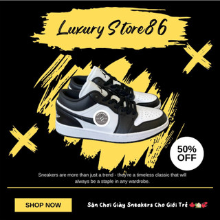 Giày JD 1 Low Panda, Giày JD Cổ Thấp Bản Chuẩn S.C Đủ Size Nam Nữ Từ 36-44, Full Box Bill.