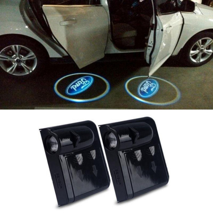 Đèn led chiếu LOGO gắn cánh cửa ô tô các hãng xe: vinfast, honda, huyndai, toyota, mazda, Vip, mitsu