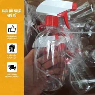 Set 15 chai nhựa 500ml–1000ml kèm vòi xịt cao cấp – đựng nước lau sàn, nước lau kính, đa năng