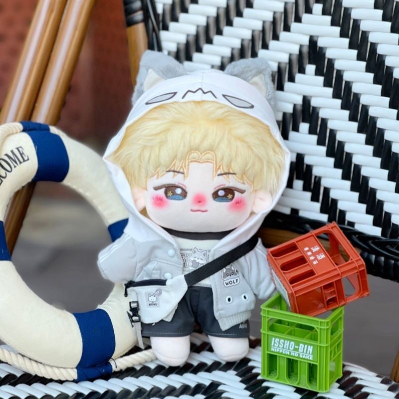 TXT Búp bê bông Cui Ranjun20cm Búp bê trần truồng, hàng hóa nhóm nhạc nam Hàn Quốc, đồ chơi nhồi bôn