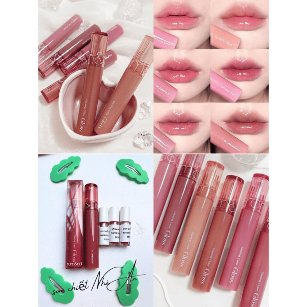[son chiết]  Màu Glasting Color Gloss 01 02 03 04 05 06