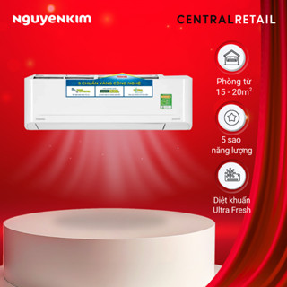 [Tạm Dừng Bán][Lắp đặt 0đ] Máy lạnh Toshiba Inverter 1.5 HP RAS-H13S4KCV2G-V