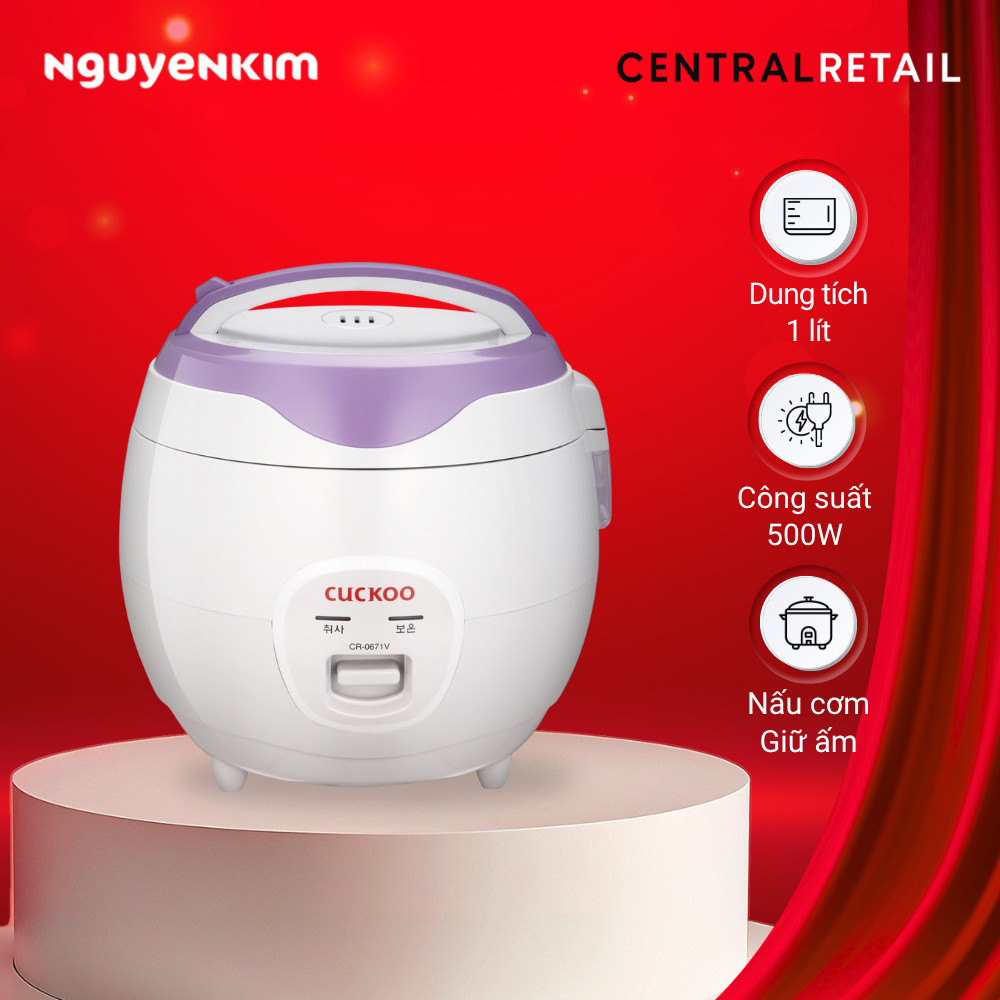 Nồi cơm điện Cuckoo 1.0 lít CR-0671/VWVNCV