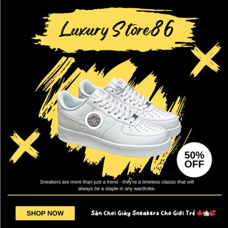 Giày Thể Thao AF1 Nam Nữ, Giày Sneaker AF1 Trắng Quốc Dân Phong Cách Basic Dễ Phối Đồ