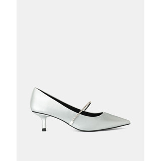 Giày Cao Gót Nữ 5cm Thời Trang JUNO Giày Cao Gót Phối Dây Khóa Trang Trí CG05151