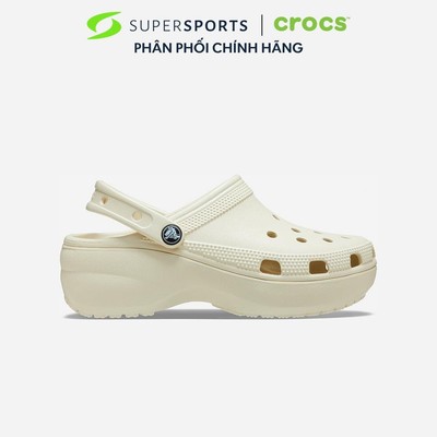 Giày Clog Nữ Crocs Classic Platform Bone - Be - 206750-2Y2 ADS01 LS100 B000