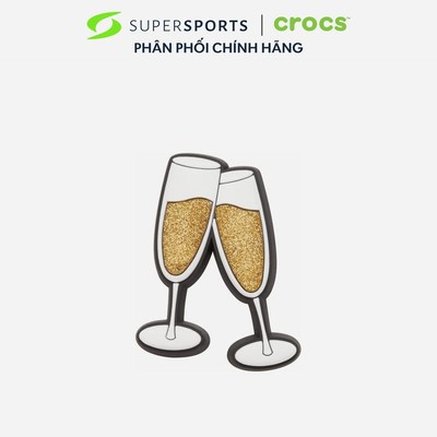 Phụ kiện Charm Crocs Champagne Cheers (1 Chiếc) - Vàng - 10008236