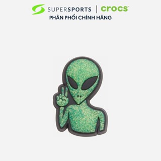  Phụ kiện Jibbitz Charm Crocs Peace Alien  1 Chiếc  - Xanh Lá - 10008228 
