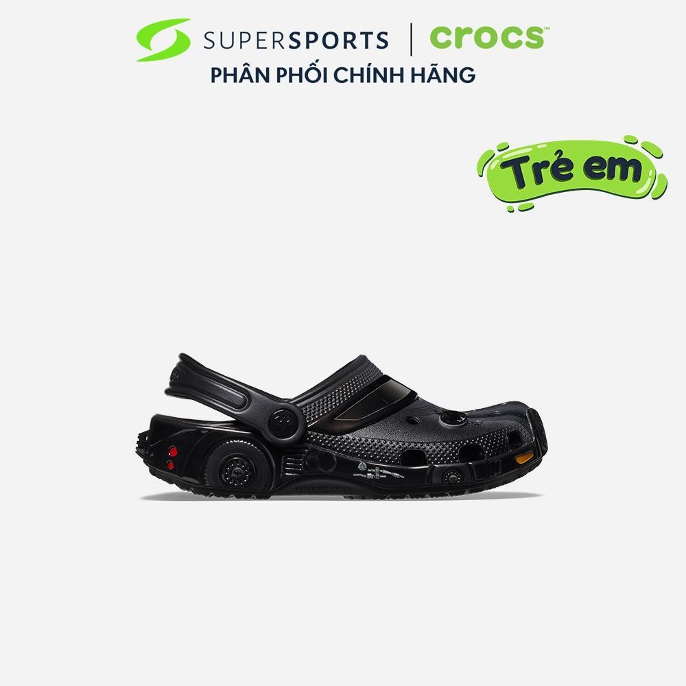 Giày Clog Trẻ Em Crocs Classic Batman Batmobile - Đen - 210502-001
