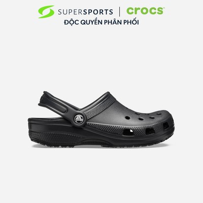 Giày Clog Unisex Crocs Classic - Đen - 10001-001 ADS01 LS100 B000