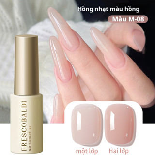 FRECOBALDI 6ml--M08 Sơn móng tay thạch màu hồng nude hạnh nhân mới phổ biến phù hợp để tự làm móng tay