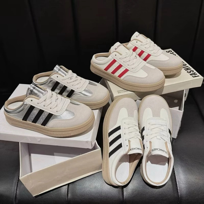 Sục nữ bata phối sọc kẻ, Giày nữ bata phối màu hang c.cấp siêu hot 2025 full box