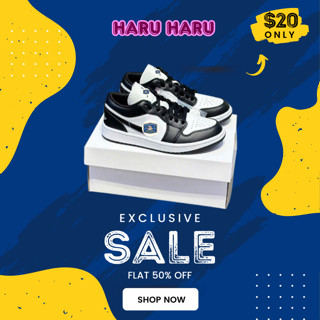 Giày Thể Thao JD Đen Trắng, Giày Sneaker JD1 Đen Trắng Phong Cách Basic Dễ Phối Đồ Full Box Bill