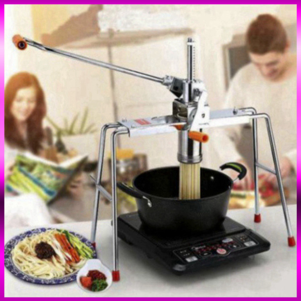Máy Ép Tay Làm Làm Bún, Bánh Canh, Làm Mì Inox Cao Cấp 4 Chân _4 Đầu Đa Năng SP000049