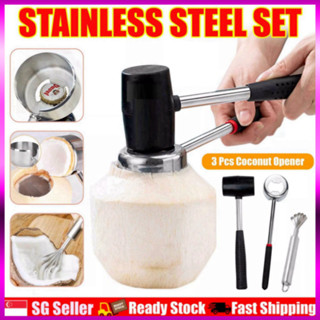 Dụng Cụ Mở Vỏ Dừa Bằng Thép Không Gỉ Siêu Nhanh - Coconut Shell Opener Tools