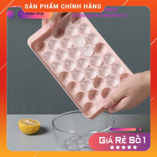  Khuôn Thạch Bi Nhựa Tròn Làm Hoa Quả Trái Cây  Khuôn Rau Câu Khay Đá Viên Tròn 33 Viên 