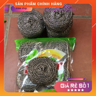 ⚡️⚡️ (giảm giá) Miếng chà xoong inox nén ( cực dày ) ⚡️⚡️⚡️⚡️