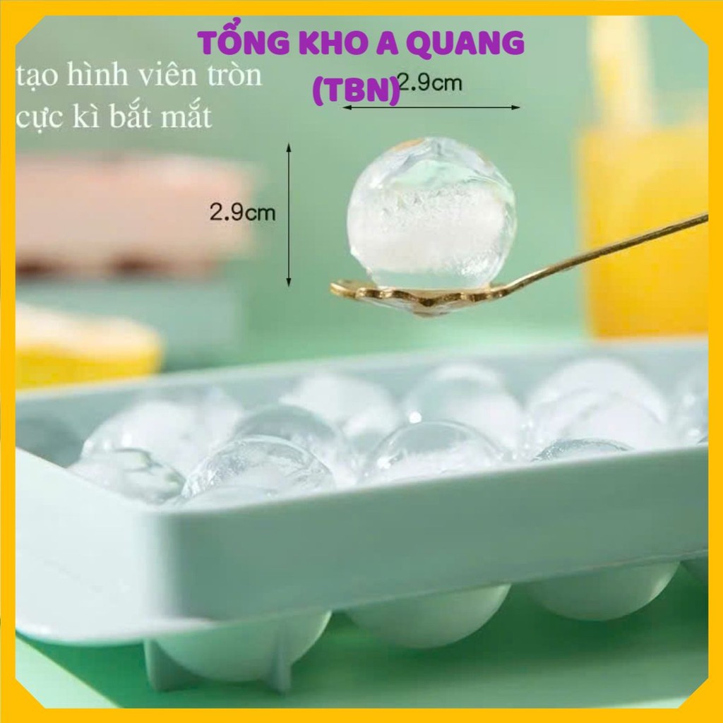 Làm Đá Viên Tròn Dễ Dàng, Không Bị Vỡ Hay Méo Khi Lấy Ra Nhờ Thiết Kế Chuyên Dụng Của Khay Đá 33 Ô T