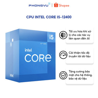  Bộ vi xử lý  CPU Intel Core i5 12400  6 Cores 12 Threads 4.4 GHz Alder Lake 12th Gen LGA 1700  - Bảo hành 36 tháng 